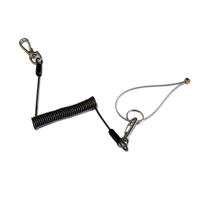 3MM Bảo vệ An toàn Spring Tool Lanyard, Customized Wire Coil Lanyard