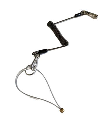 3MM Bảo vệ An toàn Spring Tool Lanyard, Customized Wire Coil Lanyard
