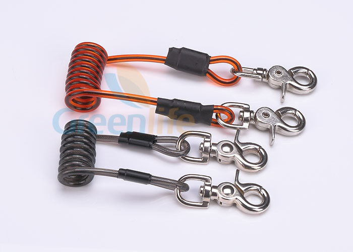 Công cụ cuộn dây đôi màu sắc 5.0 * 50MM An toàn với móc khóa xoay hợp kim kẽm