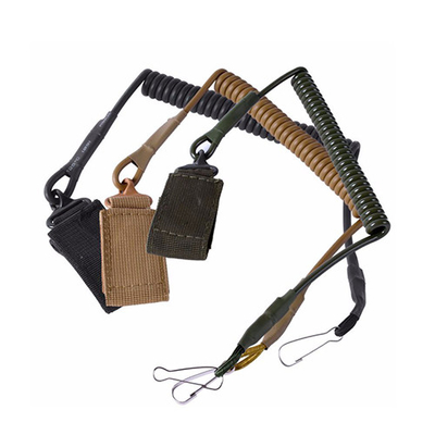 Vũ khí Pistol Giữ cuộn dây an toàn dây đeo với móc và vòng lặp