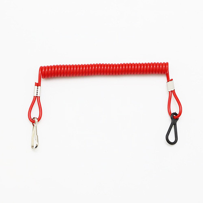 J Hook Spring Stretchy Coil Tool Dây buộc Dây đeo Dây dây đỏ
