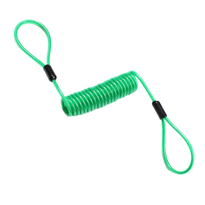 Vòng đôi bằng nhựa Dây cuộn dây Công cụ chống rơi Bungee Green