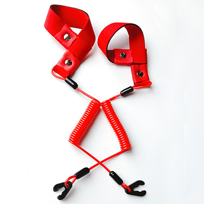 Jobe khẩn cấp Đỏ TPU dây cuộn 1.4 mét mở rộng với dây đeo cổ tay mềm