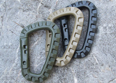 Army Green Nhựa Big Snap Hook Carabiners Hình dạng xương tùy chỉnh 85 * 56mm