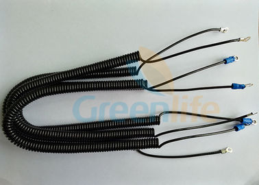 Công cụ cuộn dây xoắn ốc bằng nhựa màu đen 2.5x300MM với đầu dây đôi
