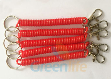 Red Key Xoắn ốc cuộn dây xích Chuỗi sản phẩm an toàn Thân thiện với vật liệu PU mạnh
